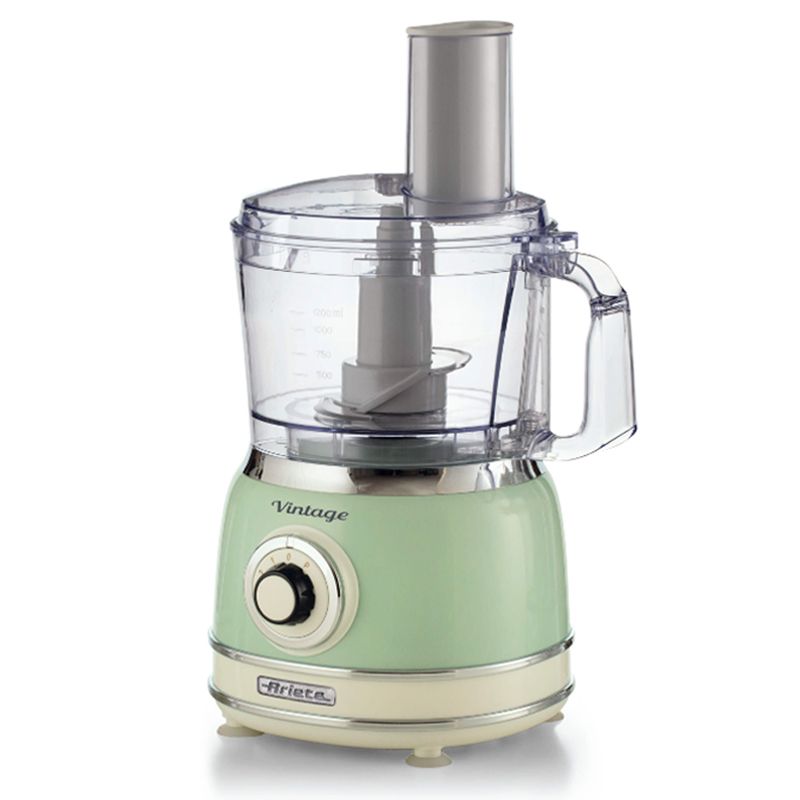 ARIETE 1781/04 - ROBOT DA CUCINA MULTIFUNZIONE VINTAGE (VERDE) - 1.2 L - 2 VELOC.+PULSE